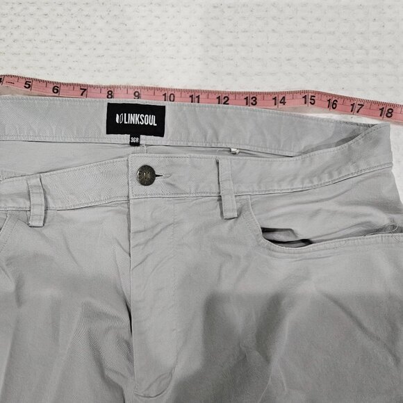 Linksoul Crosby 5-Pocket Pants Lot – Silver & Khaki 36x32 - Picture 1 of 12